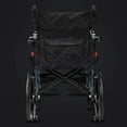 thumbnail image 4 of Magnesium Alloy Wheelchair 22lbs Lightweight Portable Travelling Transport Chair with HandBrakes, 16 inch Wheels, 4 of 6