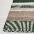 thumbnail image 4 of SAFAVIEH Dhurries Henrika Geometric Area Rug, Green/Grey, 6' x 6' Square, 4 of 9