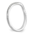 thumbnail image 6 of Solid 14K White Gold Diamond Wedding Band Ring Size 5.5 (.204 cttw.), 6 of 8