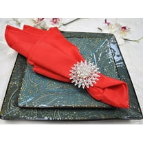 Wedding Linens Inc. (10 pcs) 20" x 20" Polyester Linen Napkins - Red