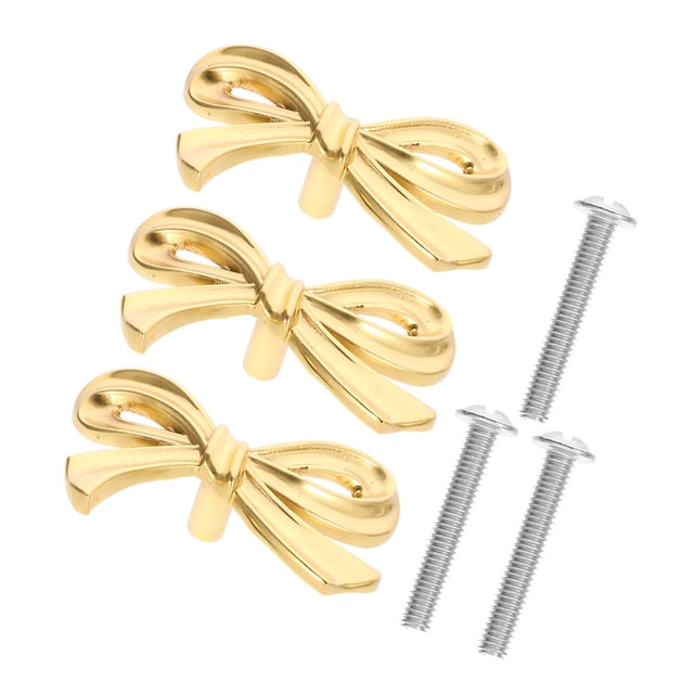 unbranded 3Ud Asas De En Latón Dorado Para Cajones Y Puertas De Muebles Con Instalación Fácil
