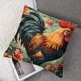 thumbnail image 7 of Ullo0ord Throw Pillow Cover, Animal Cockerel Decorative Pillow Covers Inch, Square Cushion Case for Couch Sofa Living Room Bed 24x24in, 7 of 7
