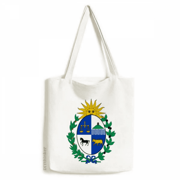 Uruguay South America National Emblem Tote Canvas Bag Shopping Satchel Casual Handbag