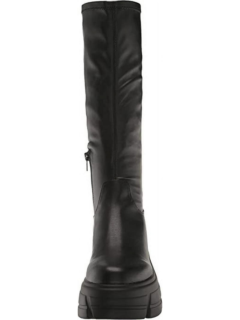 Steve Madden Tero Knee-High Black Boots, Size 10, Side