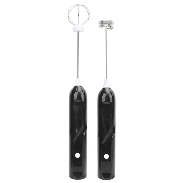 Espumador de Leche de Mano, Espumador de Leche Batidor recargable Eléctrico de Café Mezclador de Espuma para Bebidas Con 2 Accesorios para Batir Espumador de Café Para Latte,