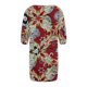 thumbnail image 4 of Vestido floral de verano para mujer, cuello en V, manga corta, cinturón, dobladillo con volantes, línea A, maxi vestidos bohemios Fridja qw5155, 4 of 5