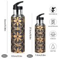 thumbnail image 2 of Yayeee 33oz Insulated Water Bottle Double Wall Stainless Steel with Flip Straw Lid, Classic Floral, 2 of 7