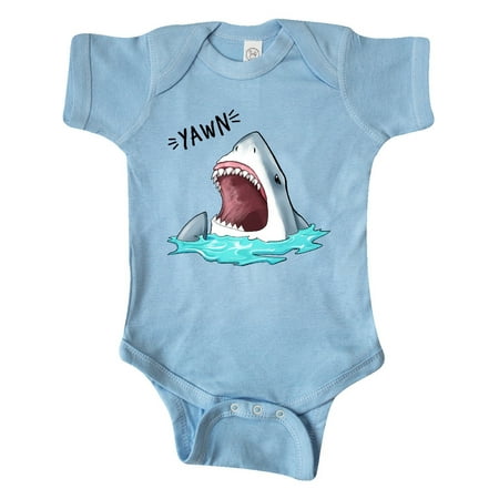 

Inktastic Great White Shark Yawning funny Gift Baby Boy or Baby Girl Bodysuit