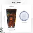 thumbnail image 4 of Lsque Five Nights At Freddy'S Pattern 20oz Car Cup with Lid and Straw, Insulated Coffee Cup with Straw Topper, Spill Proof Travel Coffee Mug, Stainless Steel Tumble, 4 of 8