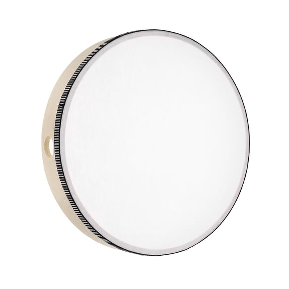 Uxcell 1 Pcs Hand Drum Music Percussion 10 Inch Wood Frame Drum Set Musical Instrument for Musical Education Home Party Performance Supplies (Wood Color)