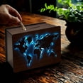 thumbnail image 4 of Desk Decor Wooden Assembly Bank Creative & Paper Storage Box Home Decor Ornament Desktop Ornament Desk Decor Figurine Easter Desk Decoration Tabletop Home Decor San Valentín Desktop Decor, 4 of 7