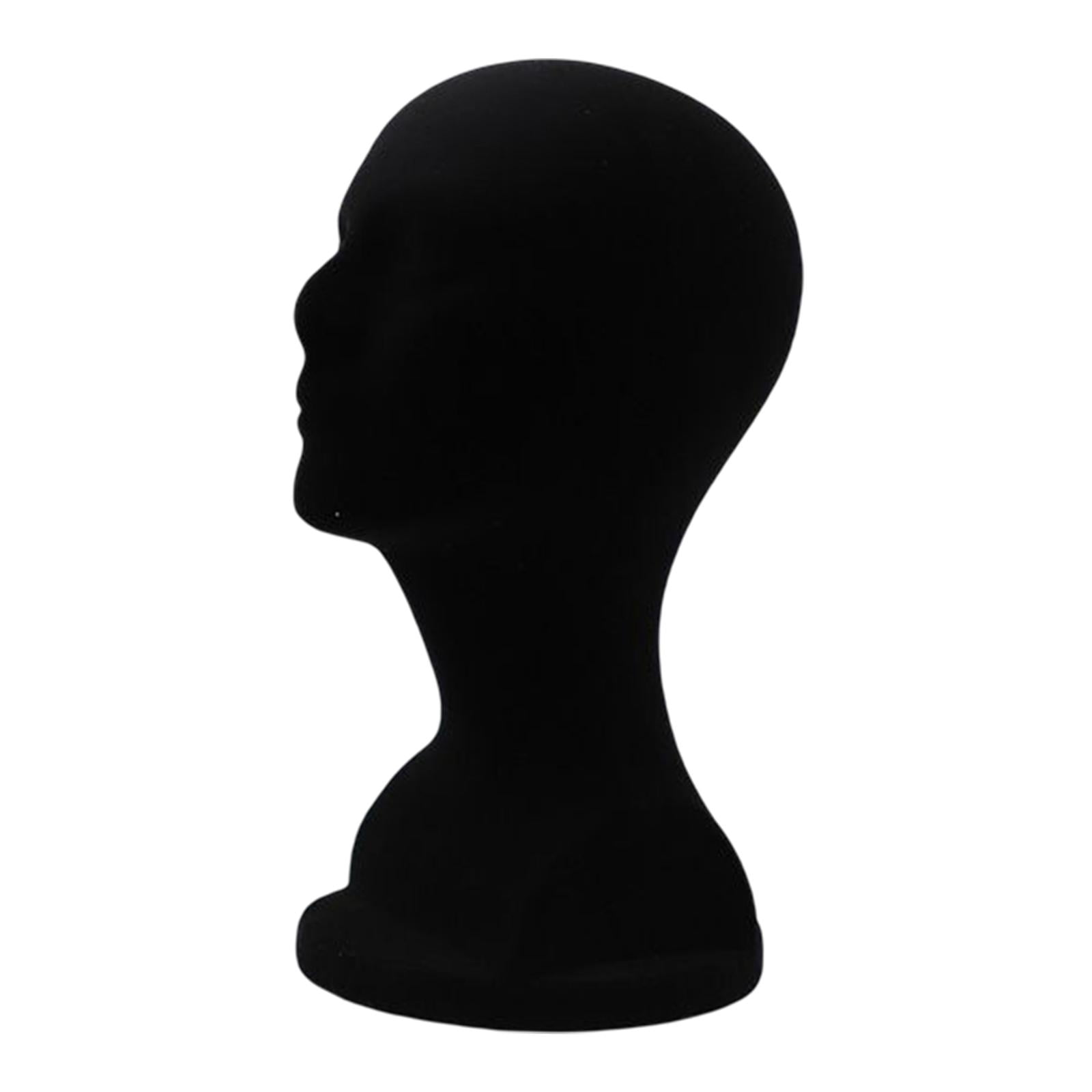 2 Piece Portable Mannequin Head Model Display Hat Stand for Home Salon Travel