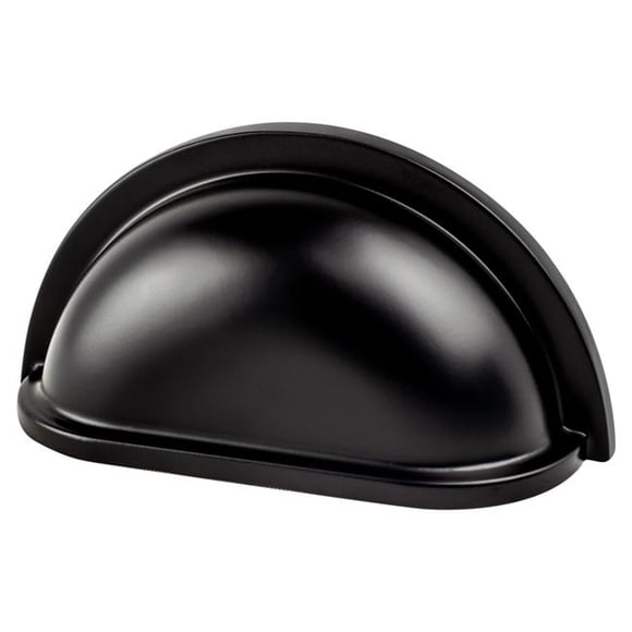 Berenson 9194-1055-P 3 in. Traditional Advantage Three CC Matte Black Cup Pull