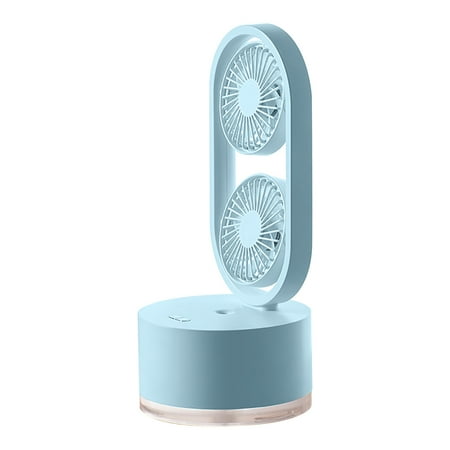 

Kojanyu Double Leaf Spray Water Refrigeration Humidification Fan INS Desktop Humidifier Desk Fan Office Desktop Dormitory Small Fan Clearance Sales