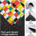 thumbnail image 3 of Rainbow Checkered Pattern Kitchen Rugs Sets Of 3,Kitchen Runner Rugs Non Skid Washable,Decorative Kitchen Floor Mats for Kitchen,Sink,Laundry,17"x30"+ 17"x47" + 17"x59", 3 of 6