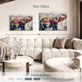 Elephant Stock Epic Colorful Elephant Wall Art - Horizontal Multi Panel ...