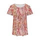 thumbnail image 5 of Fiudx Ofertas y Liquidaciones Top Estampado con Cuello Redondo y Manga Corta Informal para Mujer a La Moda, 5 of 5