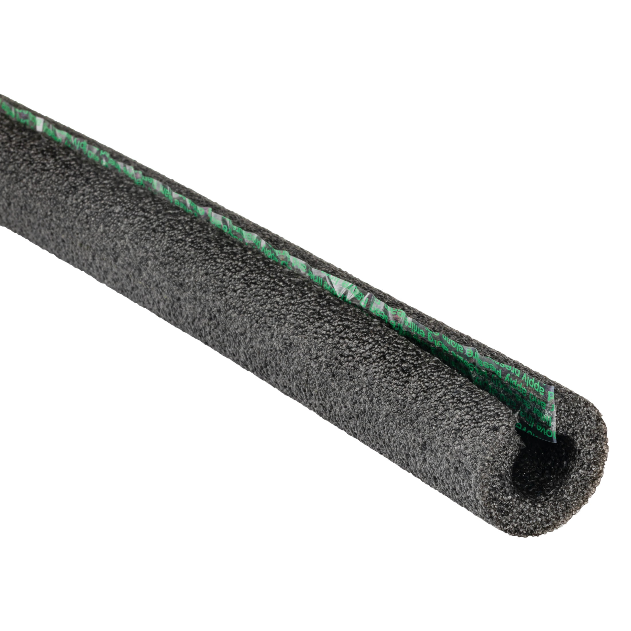 (2 pack) Duck Brand 12 ft. Long Foam Pipe Cover , Fits .5 in. Pipes, Black