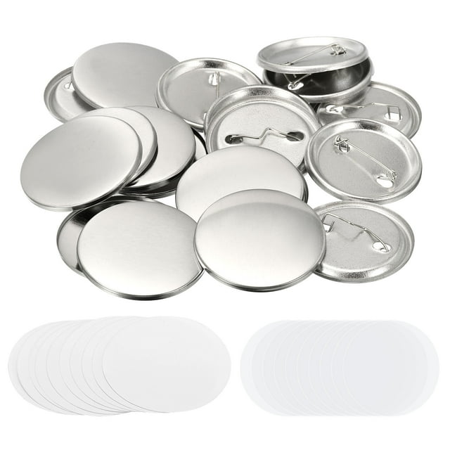 Unique Bargains 1.72inch Blank Button Making Supplies,10Pcs Badge Parts for Button Maker Machine