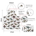 thumbnail image 7 of Cartoon Dinosaurs Names Pattern Apron-Garden Aprons for Women with Pockets-Cotton Linen Waterproof Kitchen Cooking Gardening Aprons Adjustable for Kitchen,Cooking,BBQ and Salon 33x27 Inch, 7 of 7