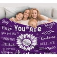 thumbnail image 4 of Mom Blanket Gifts for Mom,Mothers Day Best Gifts for Mom from Daughter Son,Super Soft Throw Blankets for Mom's Birthday Gifts for Bed Couch 50”x40”, 4 of 5