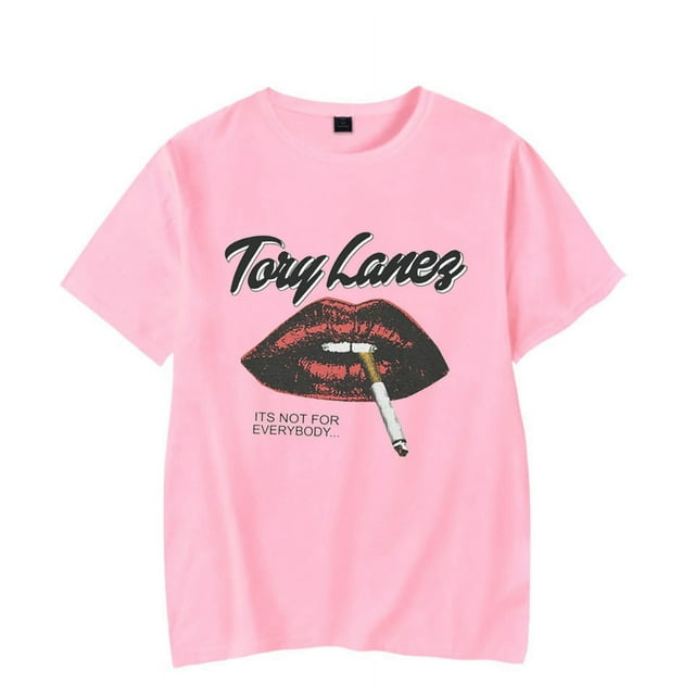 Tory Lanez T-Shirt Graphique pop Unisexe Tendance Décontracté Manches Courtes,m,Rose