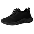 thumbnail image 2 of Linfrsh Women's Comfortable Low Top Athletic Shoes Sport Lightweight Sneakers Outdoor Non-Slip Knit Walking Shoe Black,7, 2 of 6