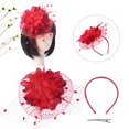 thumbnail image 4 of Coofit Fascinator Hat Dual-use Mesh Flower Creative Tea Party Hat Fascinator Hair Clip, 4 of 8