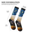 thumbnail image 4 of Sikiie Vintage Starry Sky Labrador 1 Pairs Compression Socks for Men and Women 15-20 mmHg Running Support Socks, 4 of 7