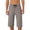Khaki, variant on Men's Capri Pants 3/4 Joggers Gym/Workout/Hiking Below Knee Long Shorts Lightweight Quick Dry with Zipper Pockets Size L-5XL Khaki