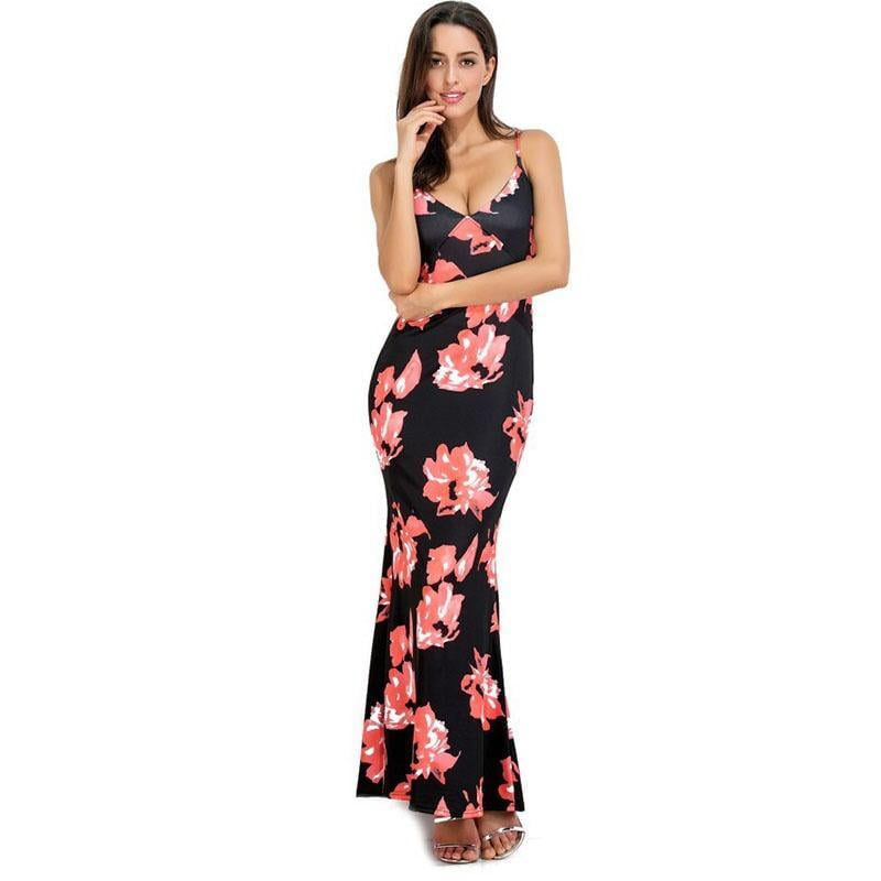 floral maxi dress evening