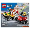 thumbnail image 2 of Set LEGO City Pack de Coches de Carreras: Pizza vs. Camión de Bomberos 60458, 2 of 4