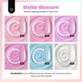 thumbnail image 2 of Kit de uñas Dip Powder con forma de escarabajos, 6 colores: rosa, blanco y morado, 2 of 7