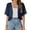 15#Navy, variant on Women Shrug Chiffon Cardigans Open Front Short Sleeve Bolero for Evening Dressy 2026 Khaki S