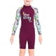 thumbnail image 1 of Buceo vela niños traje de traje de baño traje de baño niños traje de baño espalda con cremallera cremallera ropa de baño para nadar buceo snorkeling púrpura xl Advancent OD003662-04, 1 of 7