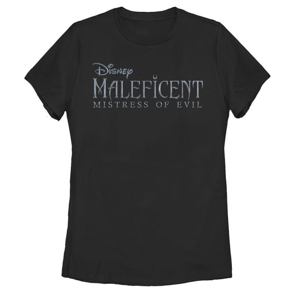 Women's Maleficent: Mistress of All Evil Basic Movie Logo  Graphic Tee Black 2X Large