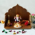 thumbnail image 1 of Brown Designer Laminated Wooden Pooja Temple Or Mandir | Floor Mount, 1 of 5