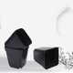 thumbnail image 2 of Paquete de 50 cubos negros para plántulas, macetas cuadradas de plástico, macetas pequeñas para interior y exterior (negro/6,5 x 5 x 6,5 cm), 2 of 5