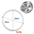 thumbnail image 2 of Silicone Sealing Ring Replacement for 56L Pressure Cooker Universal 22x24cm Fit Kitchen Dining Bar Accessories, 2 of 6