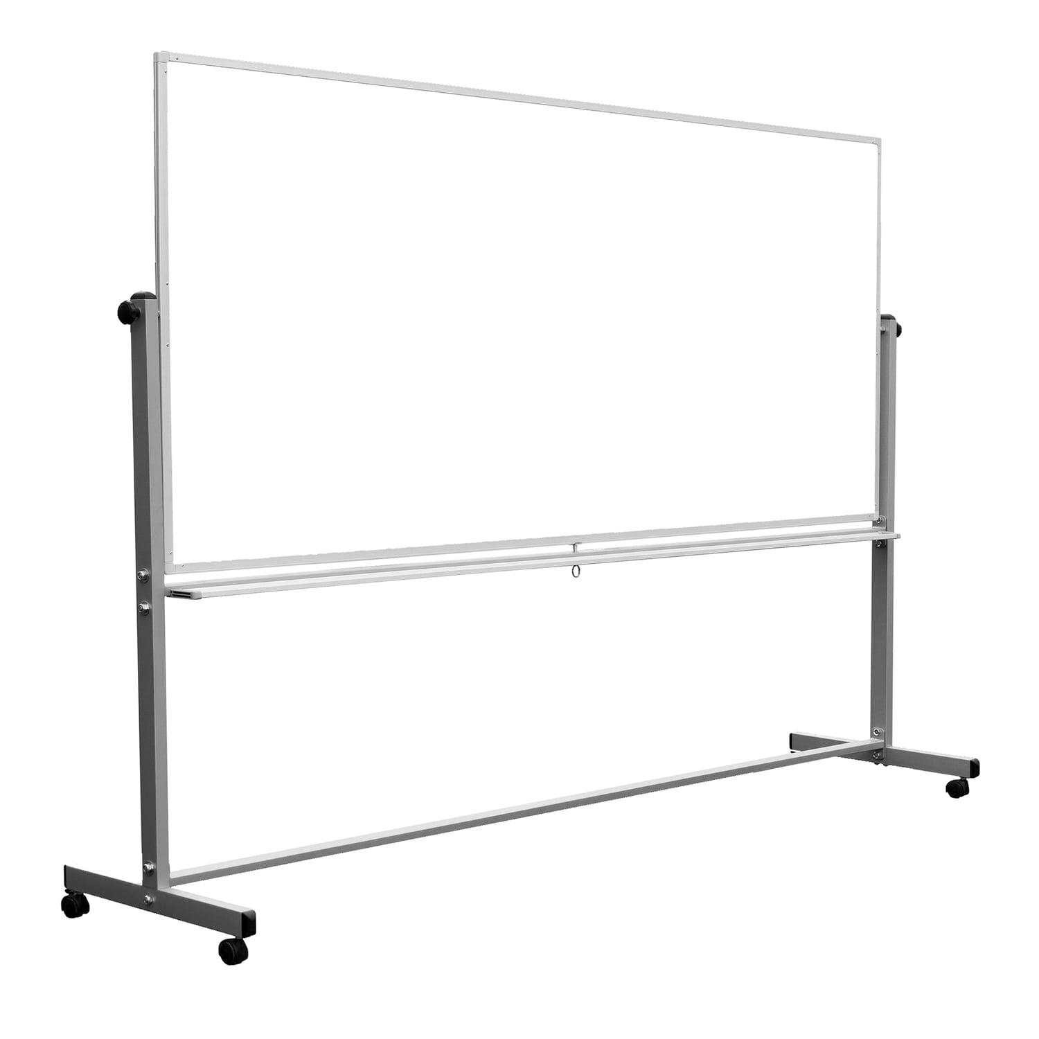 Luxor Double Sided Mobile WhiteboardColorSilver/White,Size
