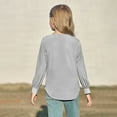 thumbnail image 4 of Byoo Big Girls Long Sleeve T-Shirt Solid Color Casual Sports T Shirt Versatile Undershirt, 4 of 4