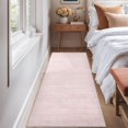 thumbnail image 4 of Alfombra Runner Art&Tuft 61 x 183 cm, antideslizante, lavable, rosa claro, 4 of 9