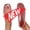 Pink#, variant on Women's Grid Cutout Jelly Mules Slip On Closed Square Toe Summer Slide Sandals Breathable Solid Color Leisure Flat Sandals