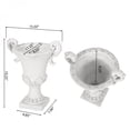 thumbnail image 6 of Magnesium Oxide Garden Urn Planter Antique White Magnesium Oxide Roman Style with Drainage Hole Indoor Outdoor Multi-Purpose Planter No Assembly, 6 of 10