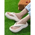 thumbnail image 5 of White Simple Style Women's Slipper, Home And Outdoor Beach Shoes, Thick Sole Elevator, Soft, Comfortable, Skid-Resistant And Wear-Resistant, 5 of 5