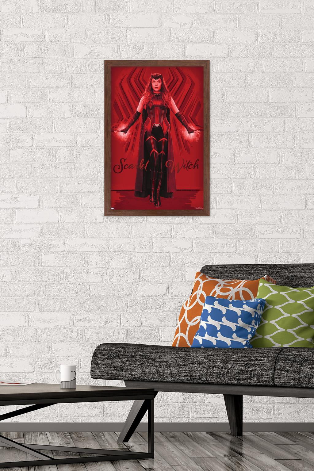 Marvel WandaVision - Scarlet Witch Wall Poster, 14.725" x 22.375", Framed