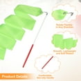 thumbnail image 3 of Uxcell 2 Pcs Dance Ribbons, 78.7" Rhythmic Gymnastics Ribbon Streamers Dancer Wand Twirling Dancing Ribbons for Artistic Dancing Gymnastics Training, Green, 3 of 7