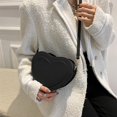 thumbnail image 4 of Bolso de hombro en corazón Bolsos de mensajero Bolso bandolera con correa para el hombro corazon negro Colcomx Bolsos de hombro para mujer, 4 of 8