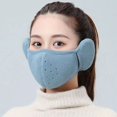 thumbnail image 1 of Máscara cálida de otoño e invierno, protección para los oídos engrosada, a prueba de frío, para hombres y mujeres, máscara tridimensional lavable a prueba de viento, con agujero transpirable, 1 of 5