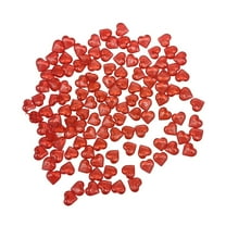 KUNPENG 10mm Red Pink Acrylic Heart Gems for Valentine's Day Decorations Heart Rocks Vase Filler Table Scatter for DIY Crafts Engagement Wedding Anniversary Cozy Home Decorations
